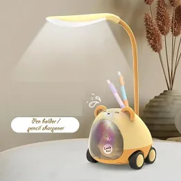 Foldable LED Study Lamp with Pen Holder & Sharpener 